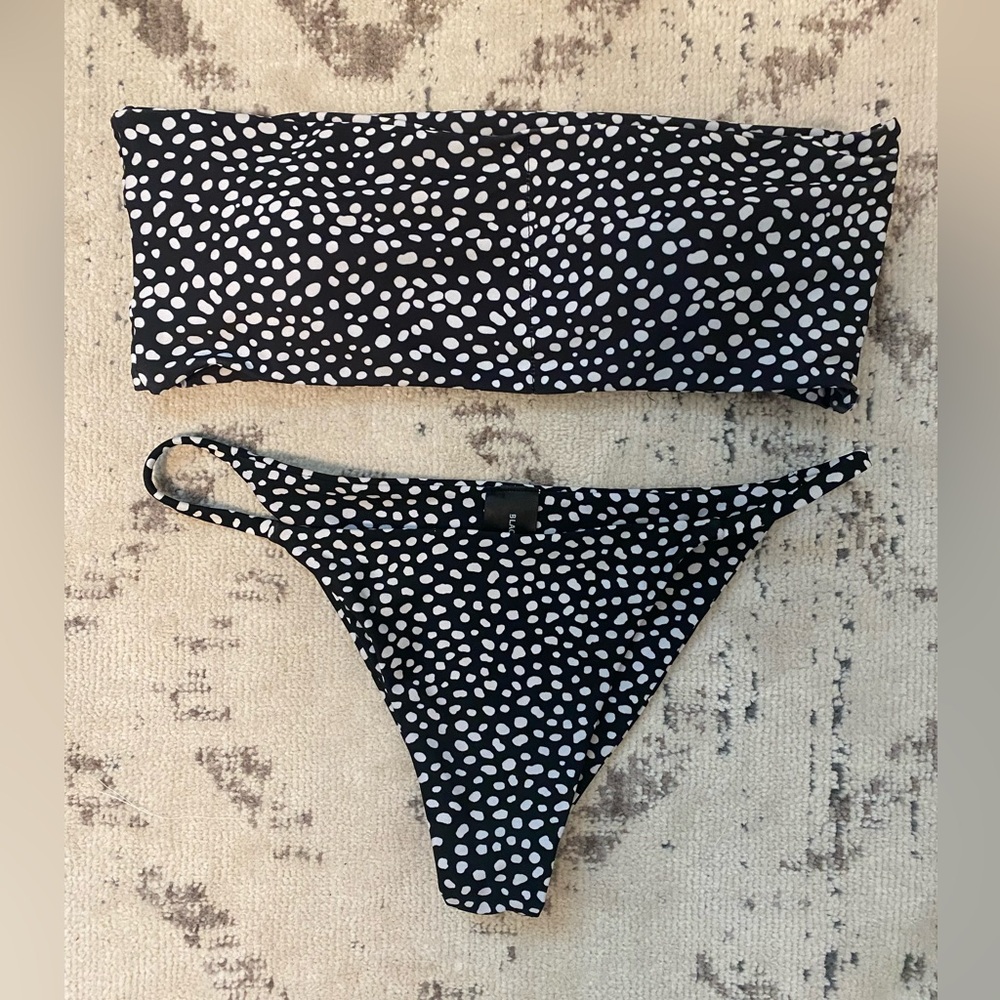 Blackbough String Bikini-Polka Dot - image 1